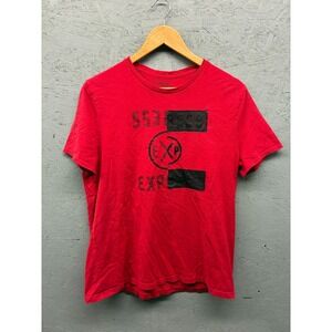 Express Men's Size Large‎ Red T-Shirt Short Sleeve Logo Summer